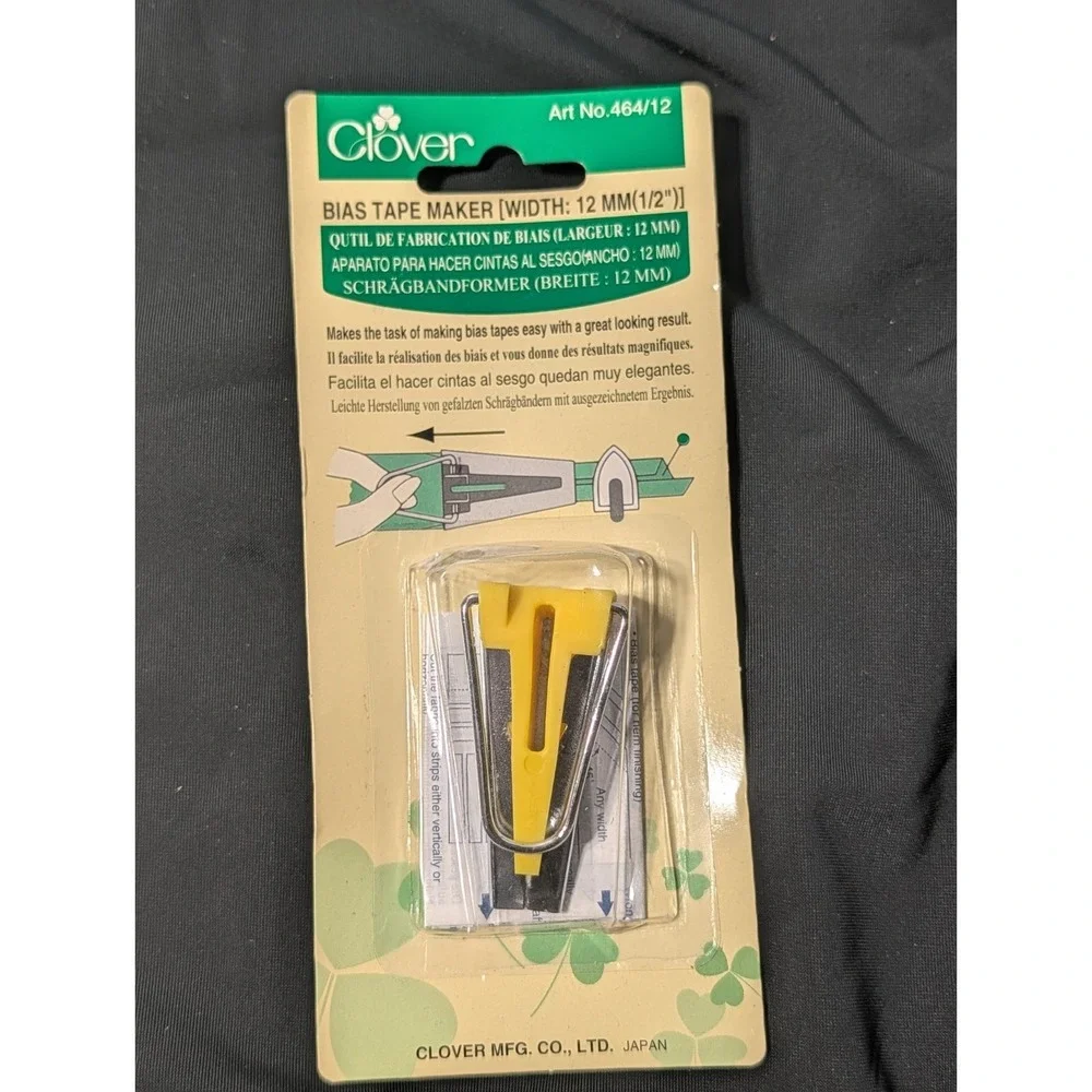 Lot of 2 Clover Bias Tape Makers 6mm 1/4